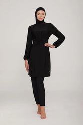 Adasea Burkini  Swimsuit-4464-B Voile Fashion